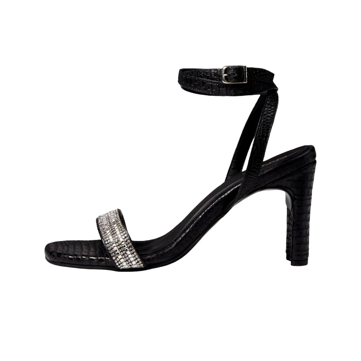 KAANAS Shania Diamond Heel With Ankle Strap Black H00153R-001 Women's - Image 2